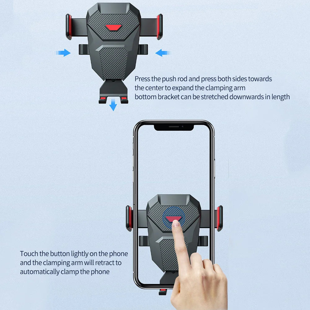 Universal car phone holder by SHOWLU FASHION STORE, mounts on dashboard and windshield with 360° rotation for secure smartphone placement.