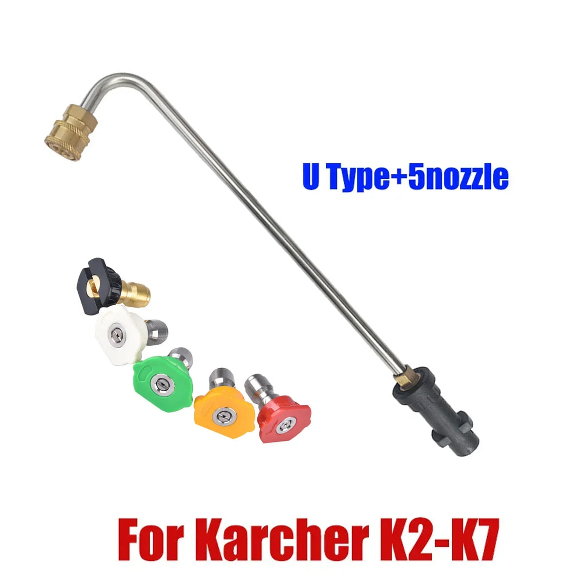 Undercarriage cleaning wand from Showlu Fashion Store, showing a flexible, high-pressure tool for vehicle cleaning.