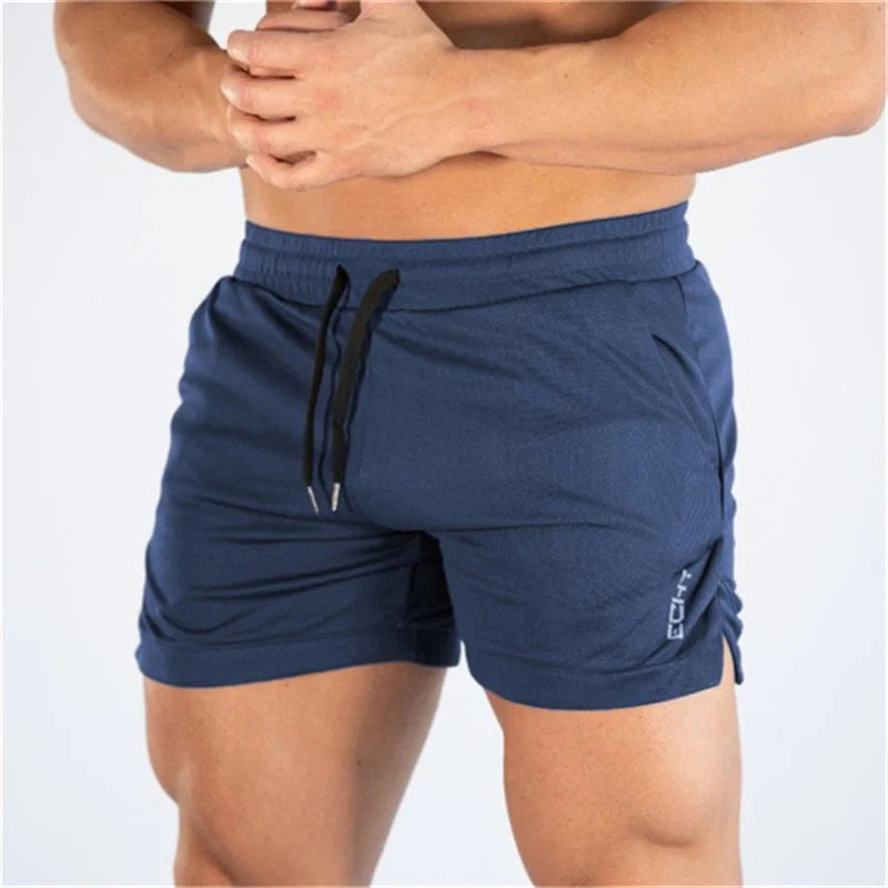 2024 NEW Fitness sports Shorts Man Summer Gyms Workout Male Breathable Mesh shorts Quick Dry Beach Short Pants men Sportswear