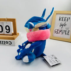 Greninja Pokemon Plush Toys Anime 23cm Cartoon Frog Sitting Pokémon Plushie Kawaii Doll Stuffed Gift for Kids Birthday Xmas