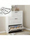 Stainless steel double-layer rotating shoe cabinet hinges by Showlu, featuring durable construction and smooth rotation mechanism.