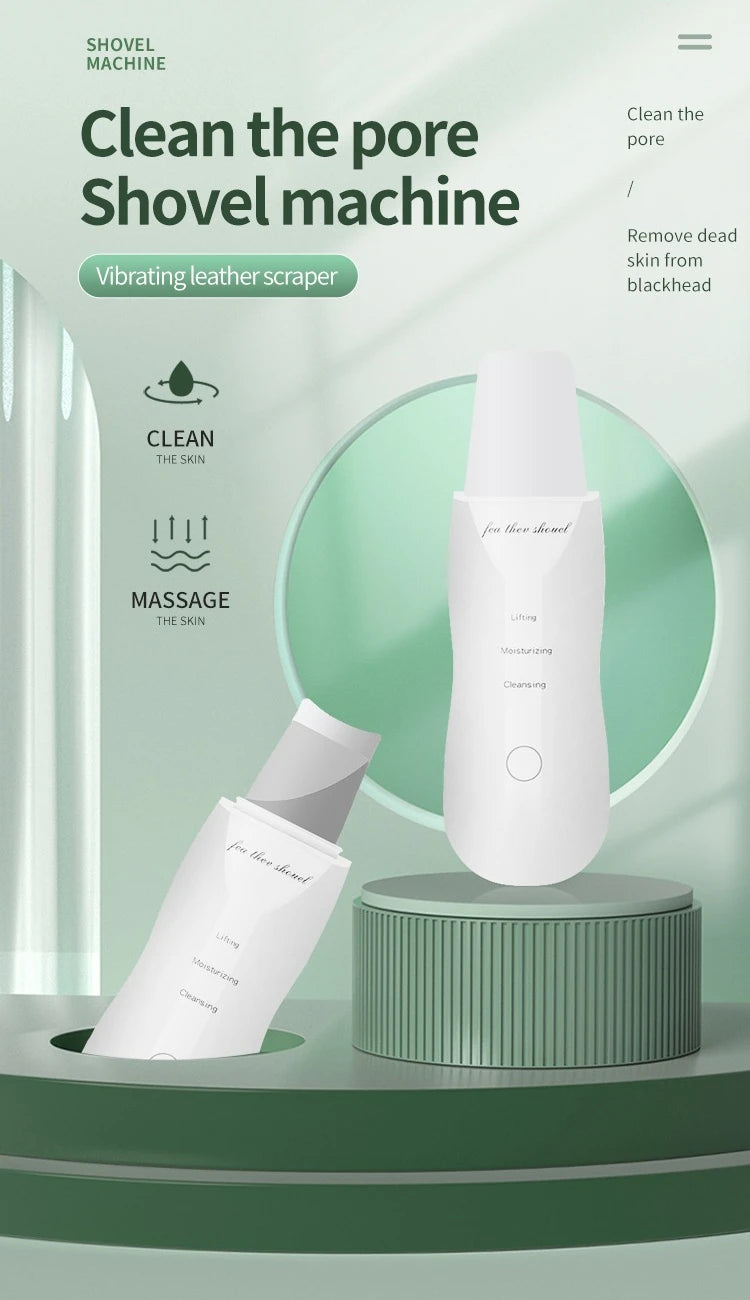 Showlu Smart General LED Acne Spot Pen with clear tip and control buttons, designed for targeted acne treatment.