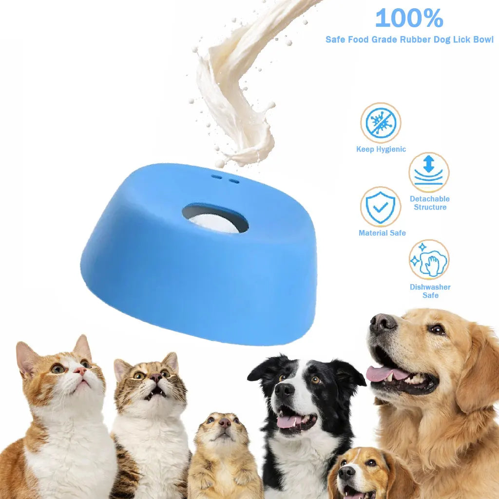 Showlu Smart General Pet Slow Feeder Lick Mat with textured surface for interactive feeding and mental stimulation.