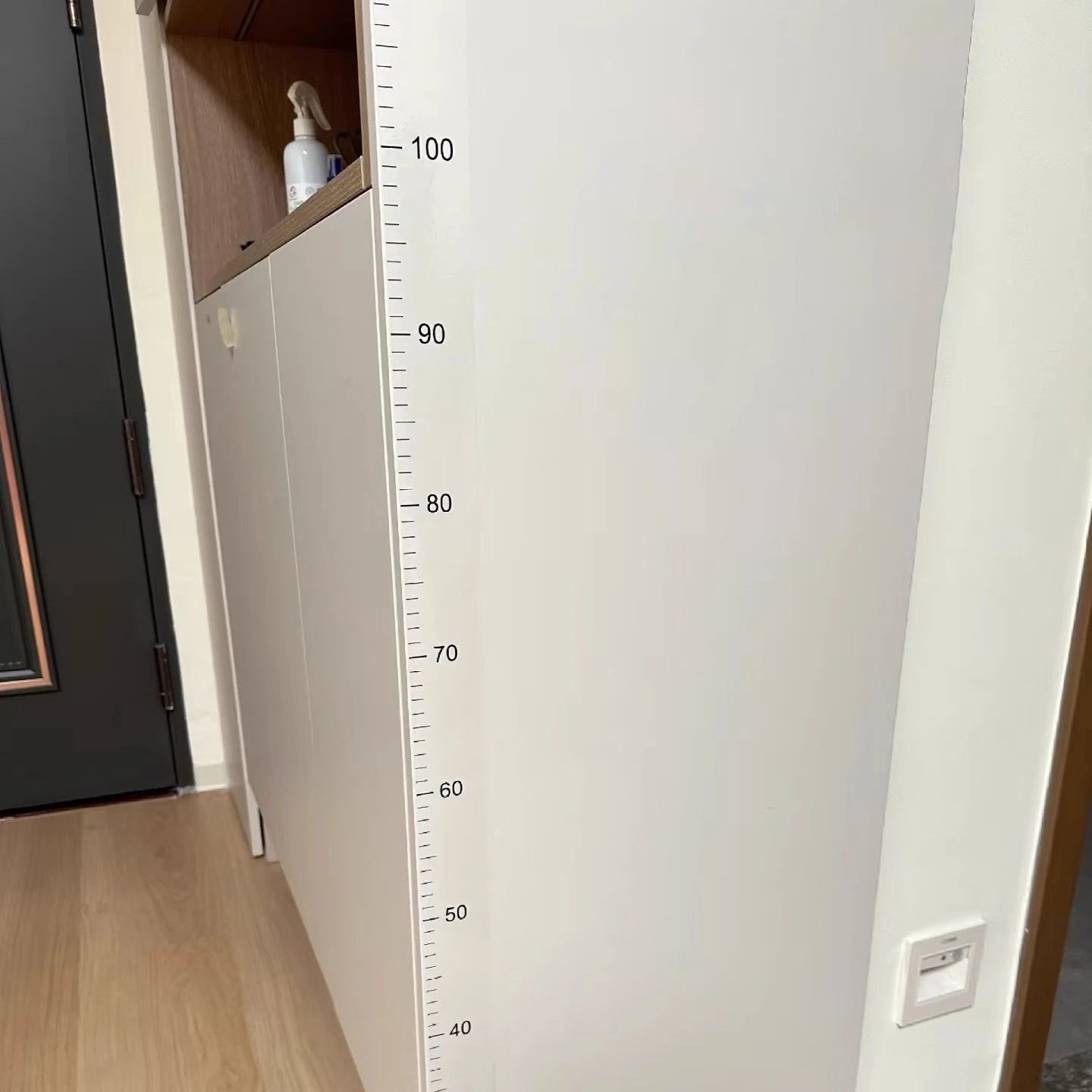 2-meter wall height measurement card by Showlu Fashion Store, durable writable PC material, ideal for room decor and wall decoration.
