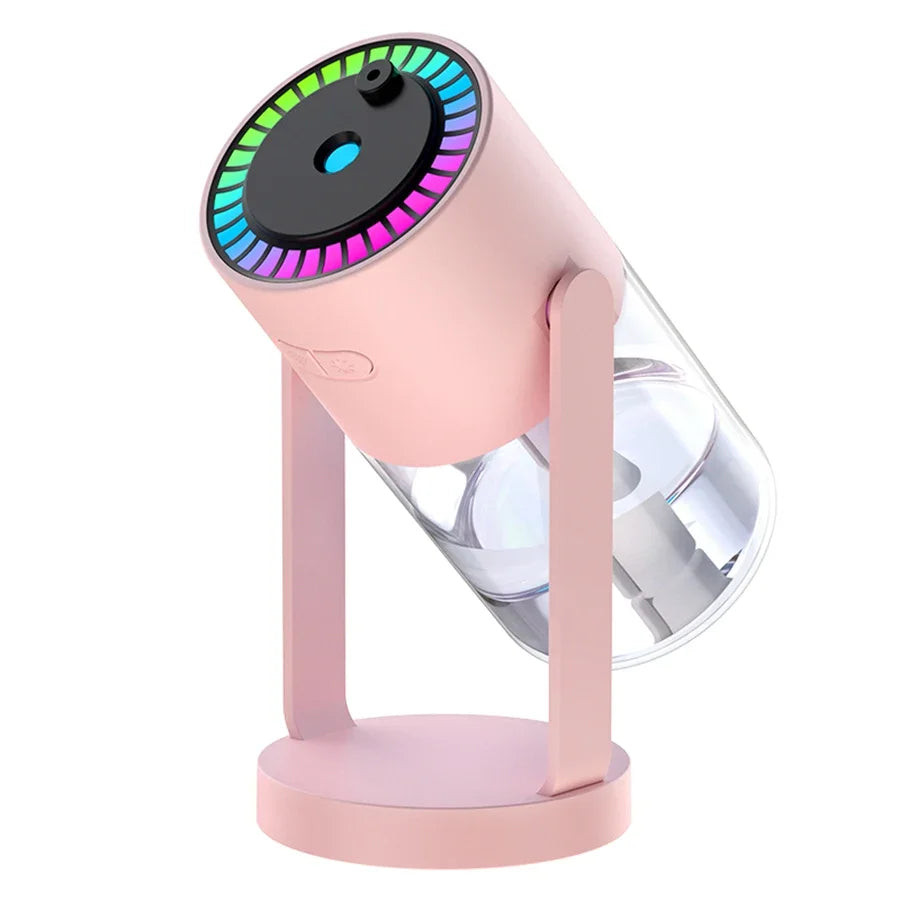 280ml Air Humidifier Desktop Humidifier with Projector & Light Adjustable Angle Cool Mist Humidifier Auto Off for Home Office