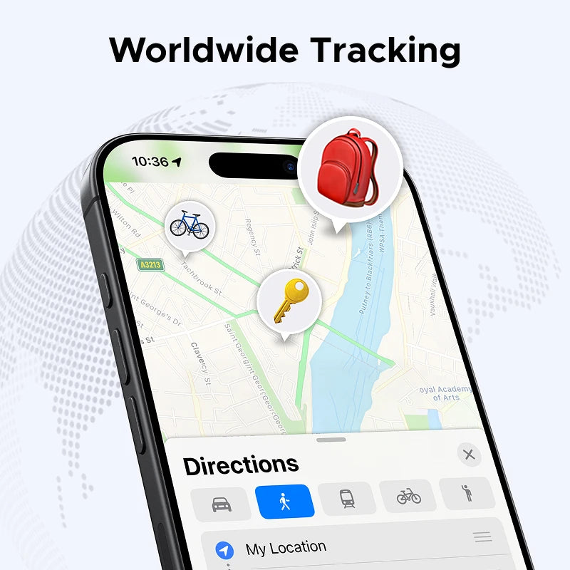 Showlu Smart Bluetooth Key Finder with compact design and keyring attachment for easy tracking of keys and small items.