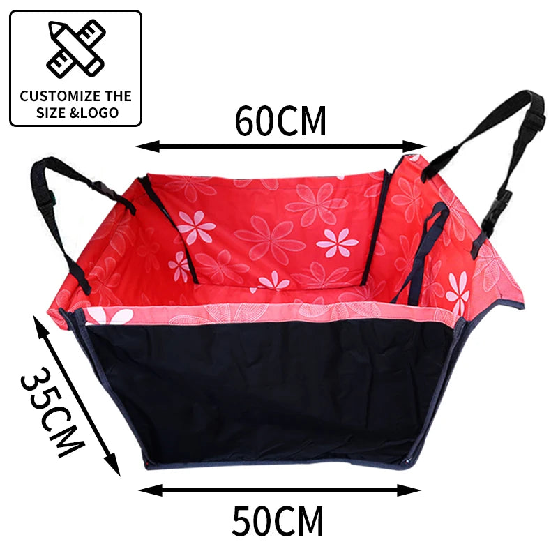 Waterproof Cawayi Kennel Dog Car Seat Cover by Showlu Fashion Store, featuring a durable hammock-style pet travel mat for cars.