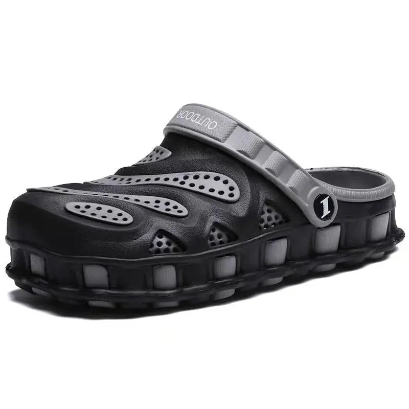 Breathable EVA aqua shoes for men by Wenjie Brother, ideal for summer beach activities, featuring lightweight and slip-on design.