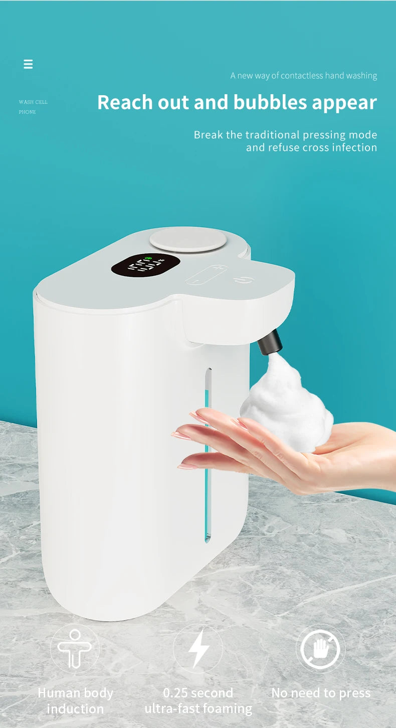 Showlu Smart General automatic soap dispenser with sleek white design and touchless operation for hygienic handwashing.