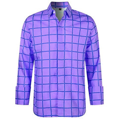 2025 Men's Long Sleeve Shirt Casual Plaid Color Summer New 3D Printed Lapel Shirt Men and Women Fashion Unisex Clothing Tops