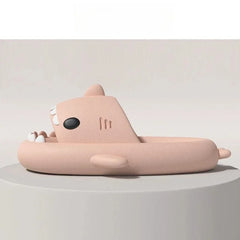 2024 Fashion Couple Shark Slippers Women Home Bedroom Comfortable Slides Men Cool Beach Funny Sandals Couple Non-slip Flat Shoes