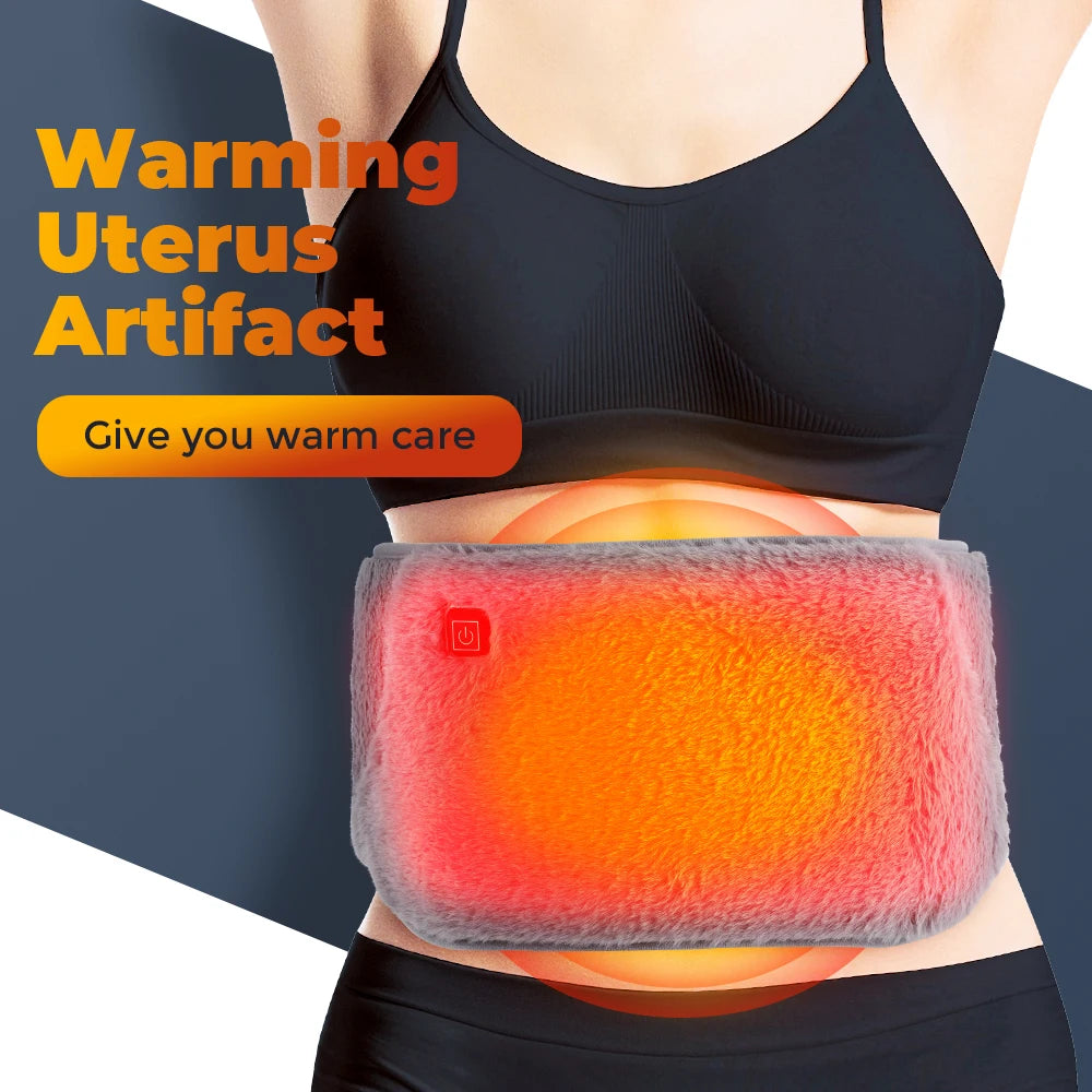 Showlu Smart General USB electric heating waist belt with graphene warm pad, adjustable for comfort and warmth.