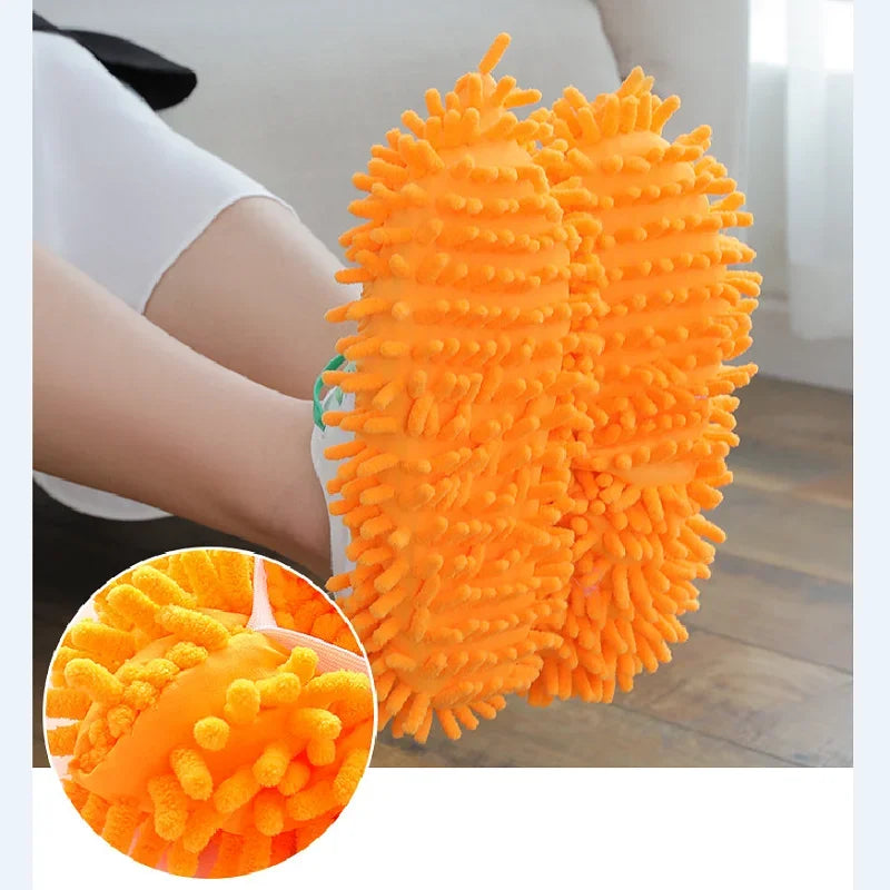 Moonbiffy waterproof mop cap shoe covers by SHOWLU FASHION STORE, lazy floor cleaning slippers, slip-on waterproof shoe protectors