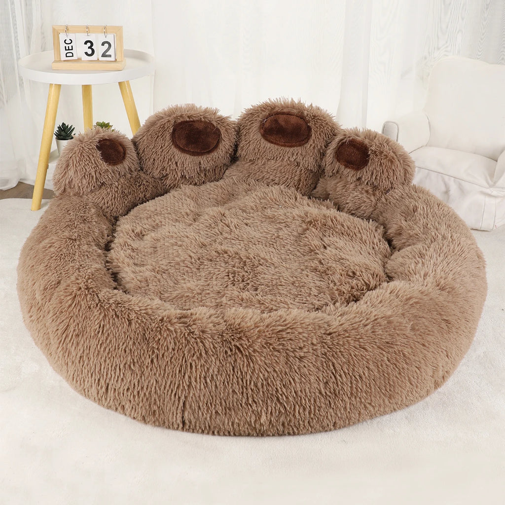 Large BeiYu Pet Fluffy Dog Bed from Showlu Fashion Store, soft, warm, breathable sofa mat for winter comfort.