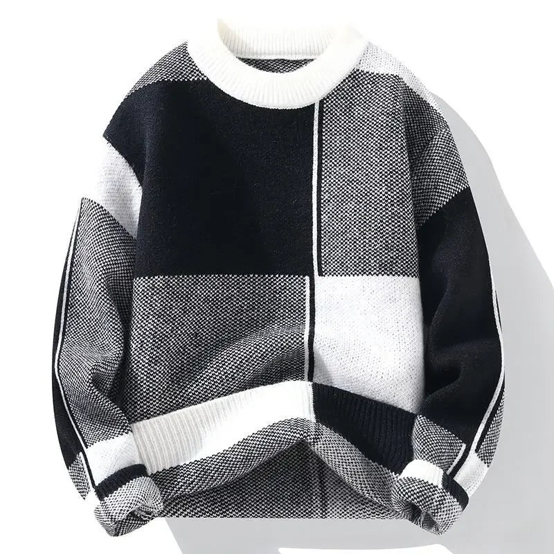 Round Collar Crewneck Long Sleeve Thick Knitwear Original Autumnr and Winter Pullover Man Casual Y2k Knitted Sweaters for Men