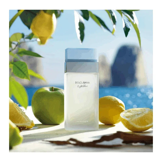 Dolci & Bana Light Blue Eau De Toilette- Unisex Fresh Floral Citrus Perfume  Fragrance Light Blue Women’s EDT 3.4oz / 100ml