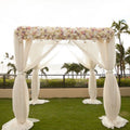 10ft Heavy Duty Wedding Ceremony Canopy Chuppah Backdrop Stand Kit Height Adjustable