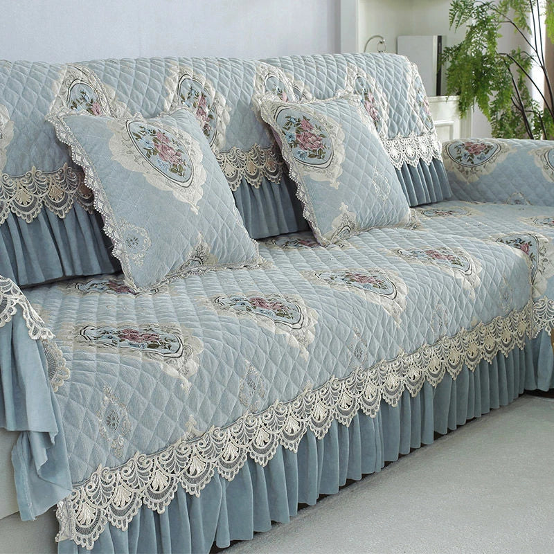 Four Seasons Combination Sofa Cushion European Universal Sofa Cover Simple and Non Slip High-end Thickened Living Room Sofa Mat