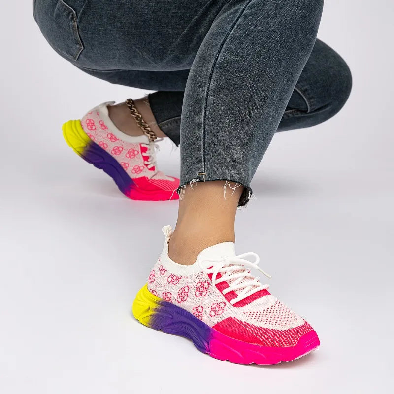 AJZS women's slip-on athletic sneakers by SHOWLU FASHION STORE, breathable PU shoes with sporty design and comfortable fit.