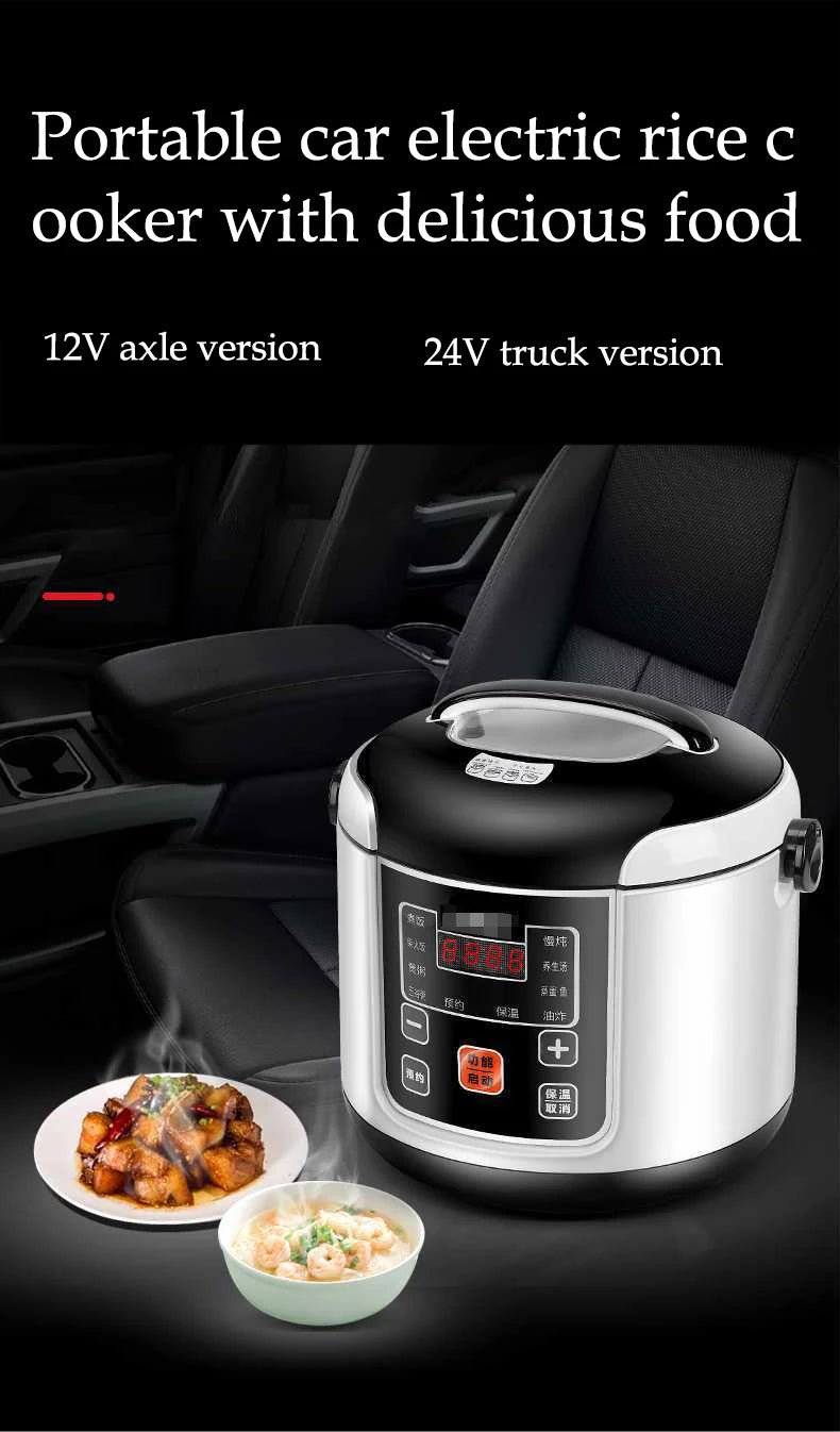 Mini electric rice cooker by Showlu Smart General, 2L capacity, portable design with 200W power, ideal for quick cooking.