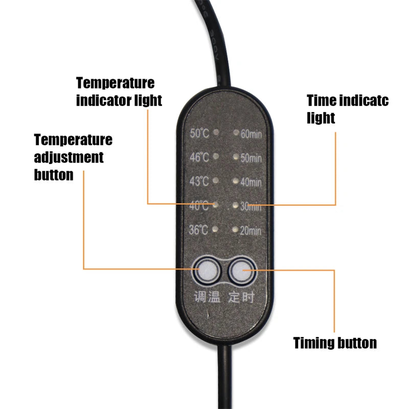 Showlu Smart General Maelsrom Electric Heat Eye Massage Mask with adjustable straps and soft fabric for soothing eye relief.