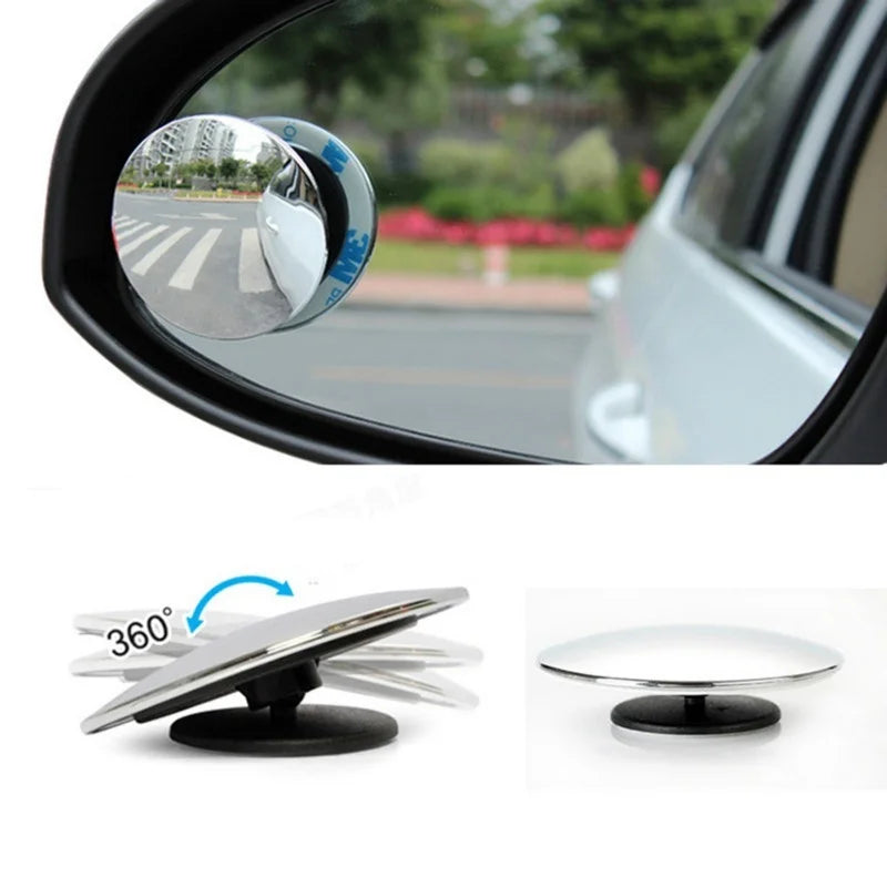 Showlu Smart General Car Blind Spot Mirror Pro showing a compact convex mirror for enhanced side view visibility.