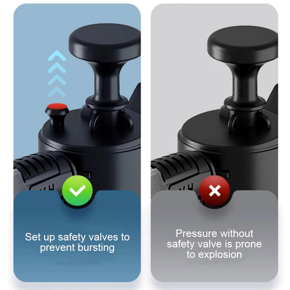 Showlu Smart General pressure washer foam bottle with a white plastic container and adjustable nozzle for cleaning.
