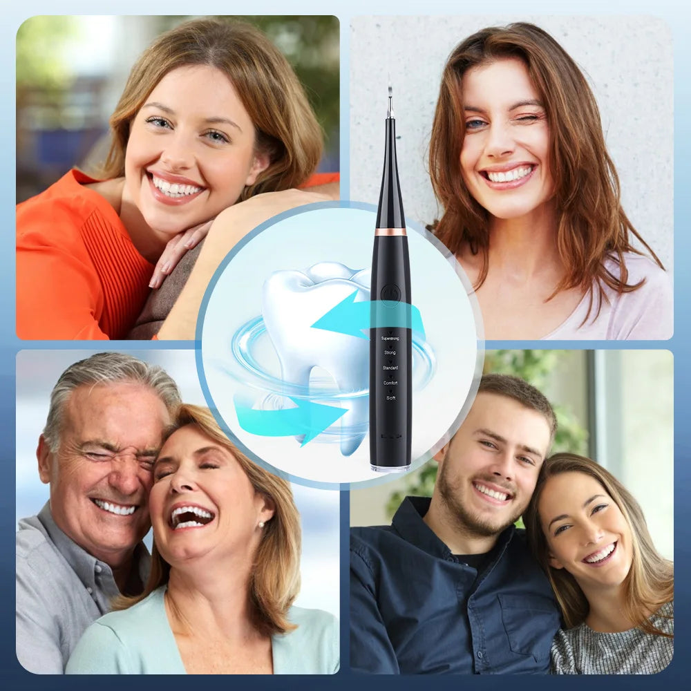 Showlu Smart Electric Dental Scaler and Oral Irrigator, USB rechargeable teeth cleaner with water jet for oral hygiene.
