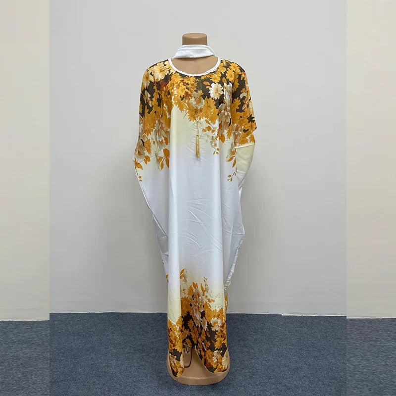 Elegant 2026 African dresses for women featuring traditional dashiki Ankara gowns, long Muslim kaftan robe, and abayas in vibrant fabric.