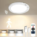 Wireless rechargeable Miflame Motion Sensor Ceiling Light with remote control, showing the sleek design and sensor features.