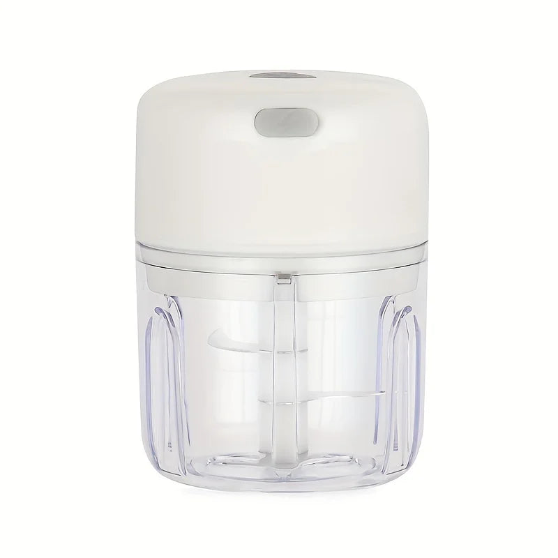 Showlu Fashion Store 250ml mini rechargeable garlic chopper and meat grinder with durable build, ideal for crushing garlic, chili, onions, and nuts.