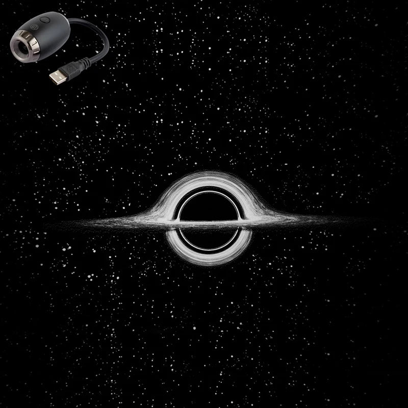 Showlu Smart General Car LED Roof Star Light installed on vehicle ceiling, creating a starry night effect inside the car.