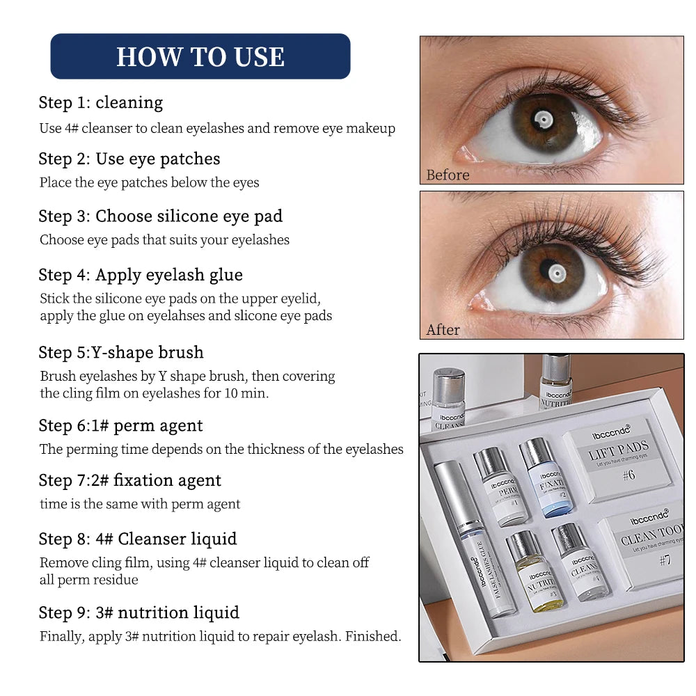 Showlu Smart General eyebrow lamination kit with tools and products for professional eyebrow styling and shaping.