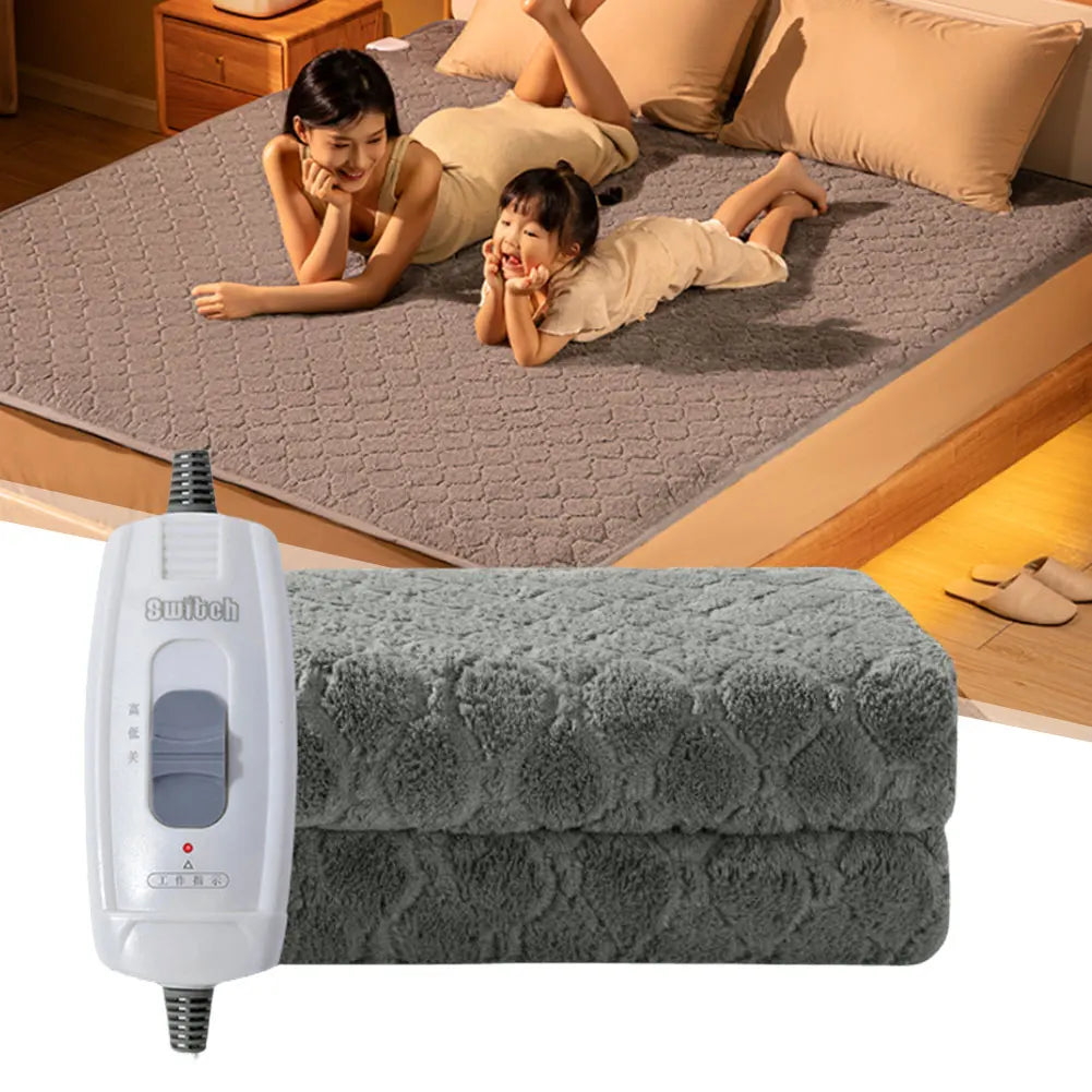 Showlu Smart electric heated blanket with plush fabric, designed for winter warmth and smart temperature control.