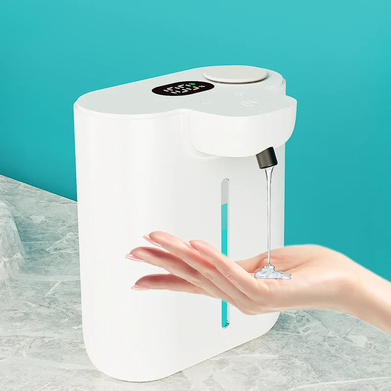 Showlu Smart General automatic soap dispenser with sleek design and touchless operation, mounted on a bathroom wall.