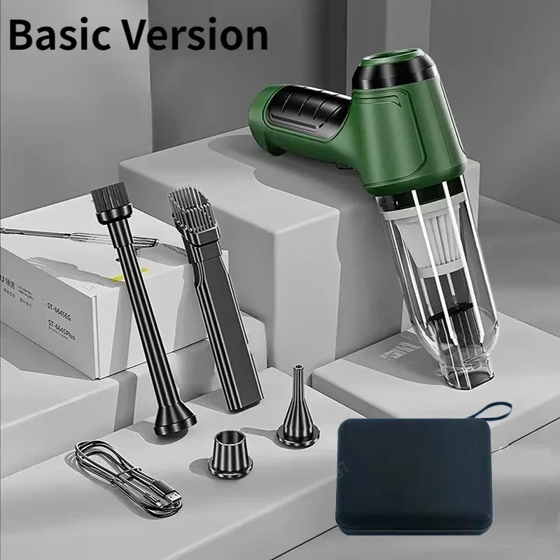 SHOWLU FASHION STORE SUITU handheld wireless car vacuum cleaner with mini brushless motor, portable and compact for car cleaning.
