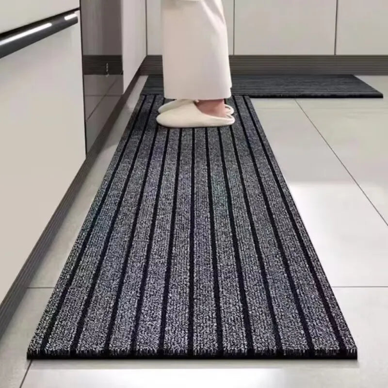 Showlu Fashion Store anti-slip kitchen mat with full coverage, absorbent oil-resistant surface, ideal for hallways and entrances.