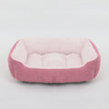Showlu Fashion square plush calming dog bed with waterproof Oxford fabric, soft pet sofa for comfort and relaxation.