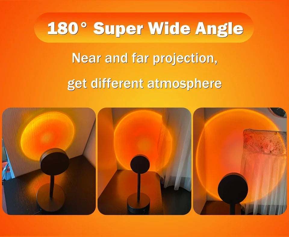 Showlu Smart General LED Sunset Rainbow Bar emitting colorful sunset and rainbow lighting effects, ideal for home decor and mood lighting.