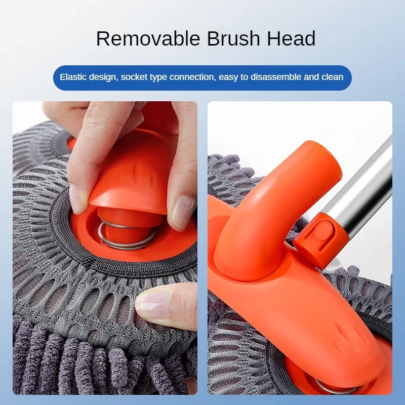 HELLOLEIBOO Double Head Car Wash Mop by SHOWLU FASHION STORE with telescopic handle and chenille cleaning brush for vehicle cleaning