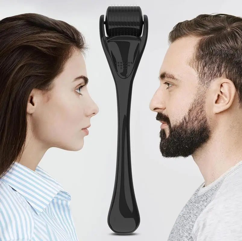 Showlu Smart General beard growth roller with stainless steel micro-needles for stimulating facial hair growth.