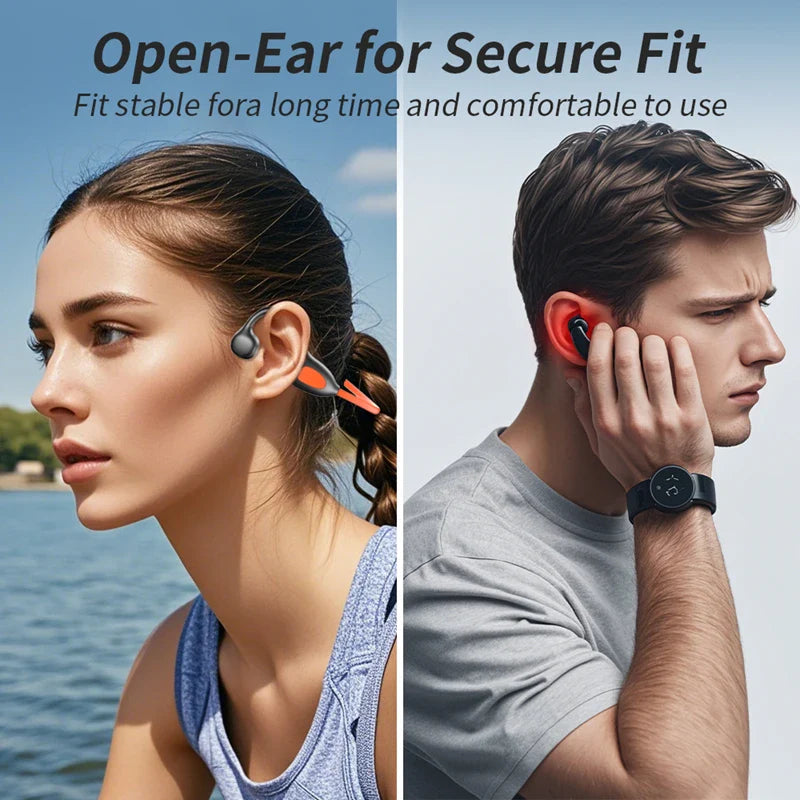 Wireless DIKELANG WS17 Air Conduction Headphones from SHOWLU FASHION STORE, Bluetooth 5.4 sports headset with sleek design