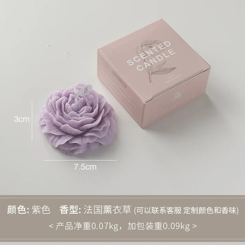 Scented Showlu Fashion Store peony flower candle for gift decoration, perfect for Mother's Day or birthday celebrations