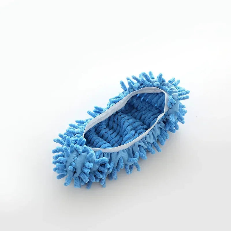 SHOWLU FASHION STORE microfiber floor cleaning slippers, lazy mopping shoes with microfiber soles for easy floor cleaning.
