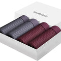Men's ice silk boxer shorts by Showlu Fashion, breathable mesh underwear in a 4-pack, comfortable and lightweight for everyday wear.