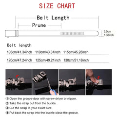 White Belt with Automatic Buckle for Men, Suitable for Business and Casual Wear, A Formal Gift for Husband and Father Him Men
