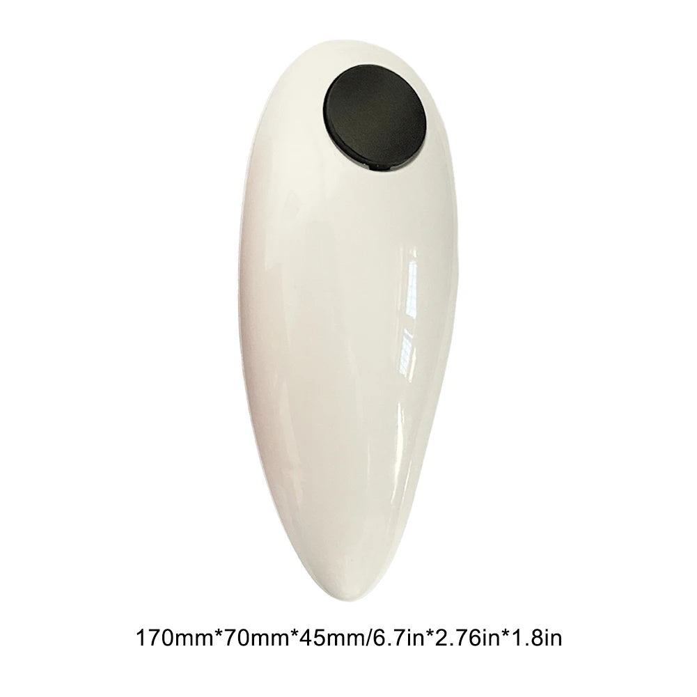 Showlu Smart General Shunmaii electric automatic can opener with stainless steel body and ergonomic handle in use.