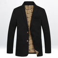 Plus size men's cotton blazer jacket, slim fit fashion suit coat, solid streetwear business casual jacket by Showlu Fashion
