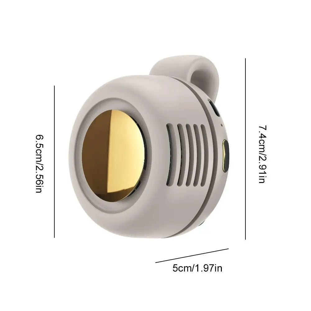 Showlu Smart General portable USB clip fan with 60-blade design, compact and lightweight for personal cooling.