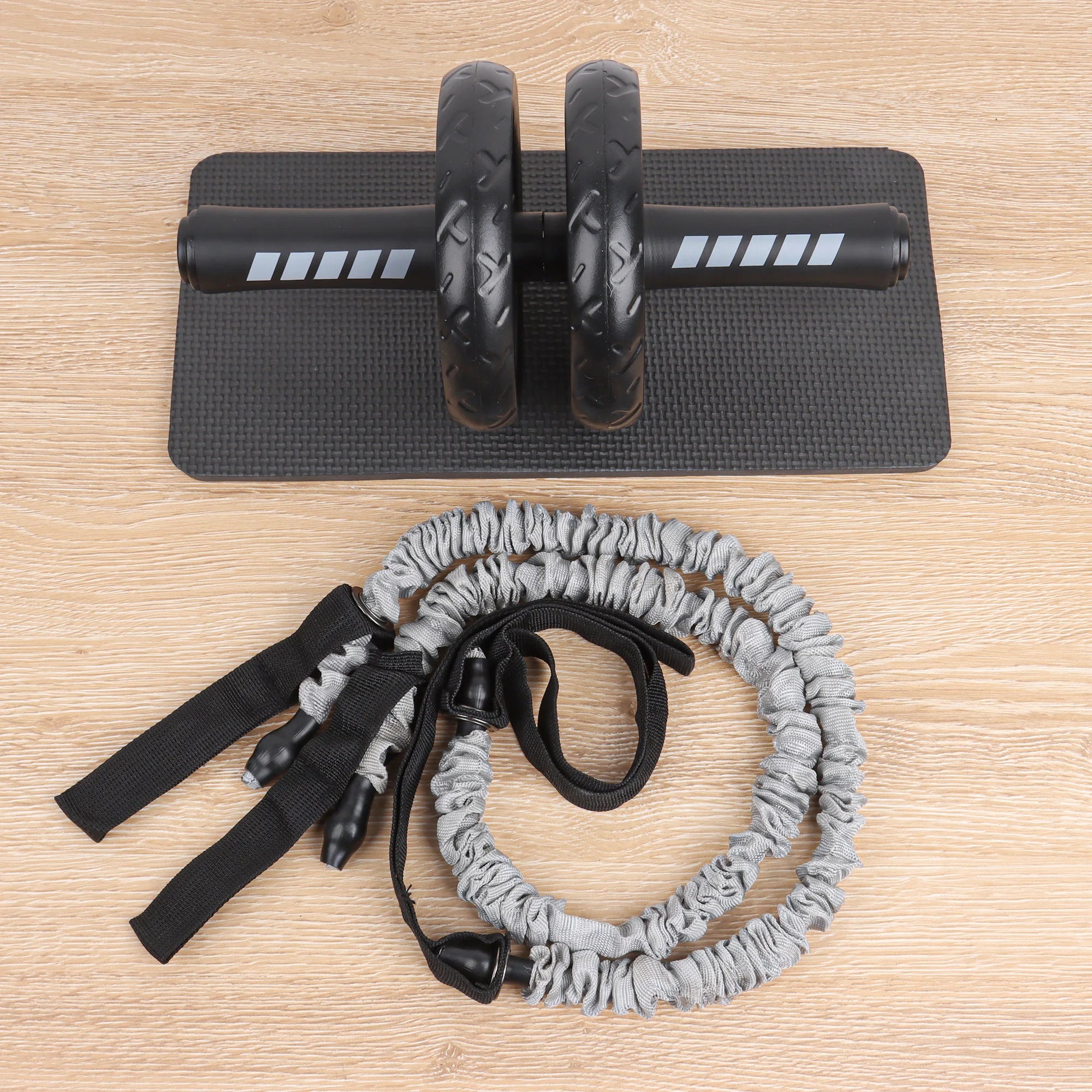 Showlu Smart General Ab Roller Wheel Pro for core workouts, featuring a sturdy wheel and ergonomic handles for effective abdominal exercises.